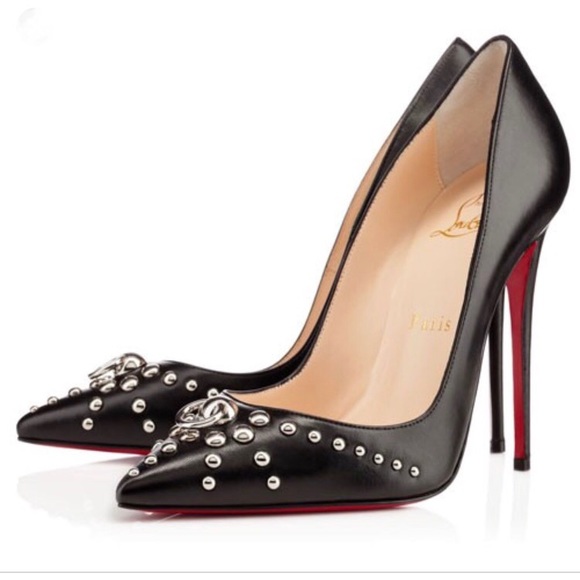 Christian Louboutin Shoes - • Christian Louboutin • Door Knock Heels 120 Black